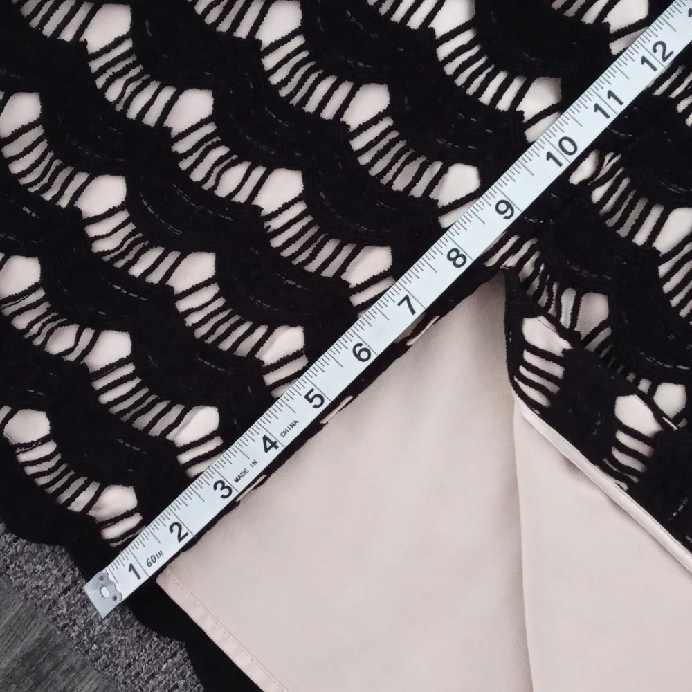 🖤Kate Spade🖤 - Black/Cream Virginia Lace Scallop Skirt